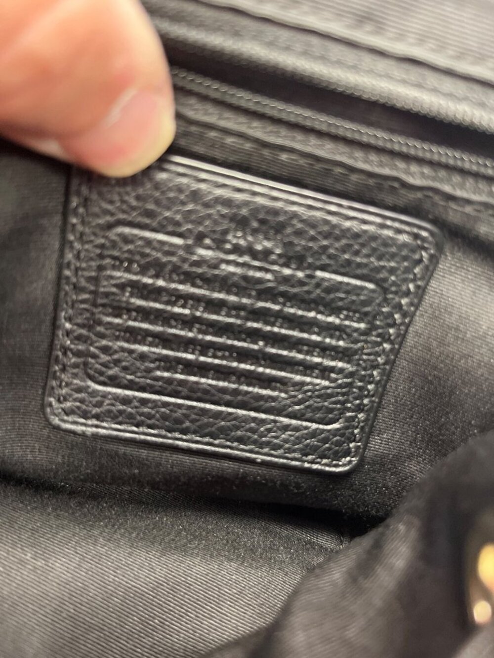 Coach F37621 wms black leather pebbled mini backpack SKU 10-048 - Picture 16 of 16